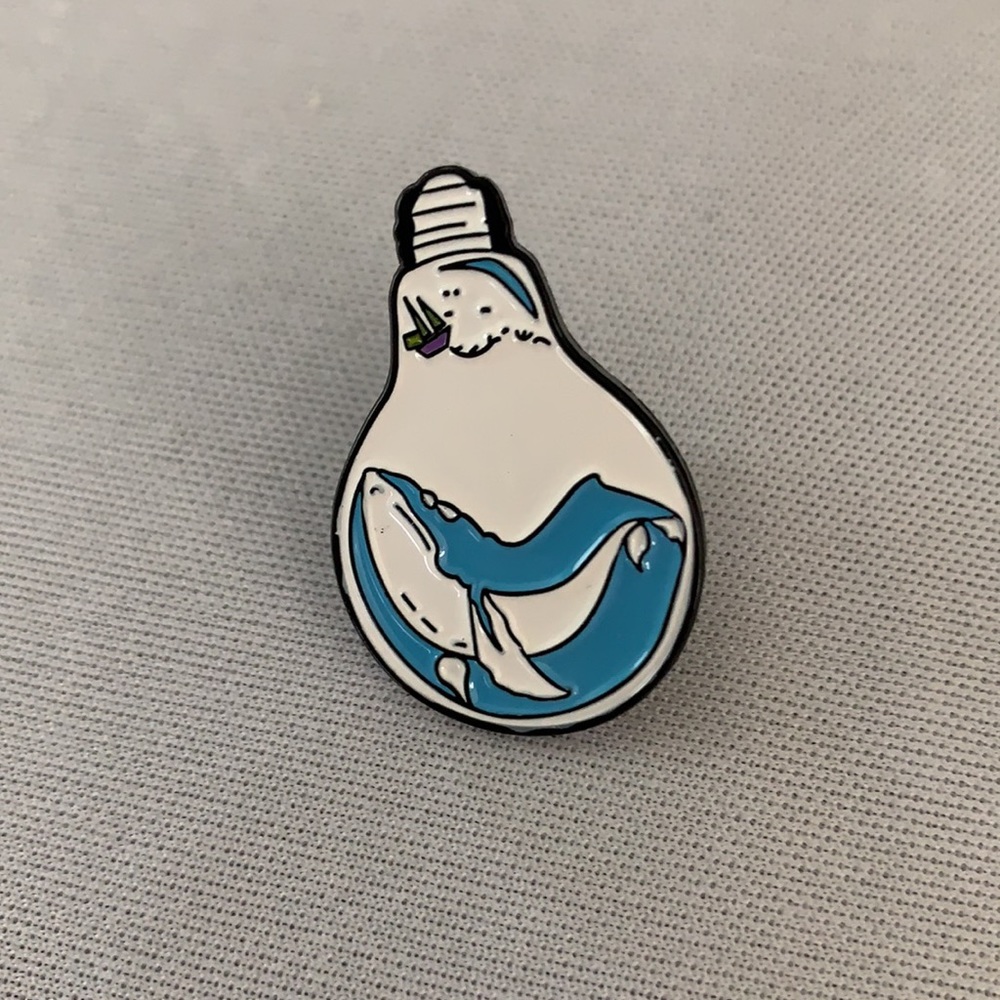 Whale Under a Boat Pin